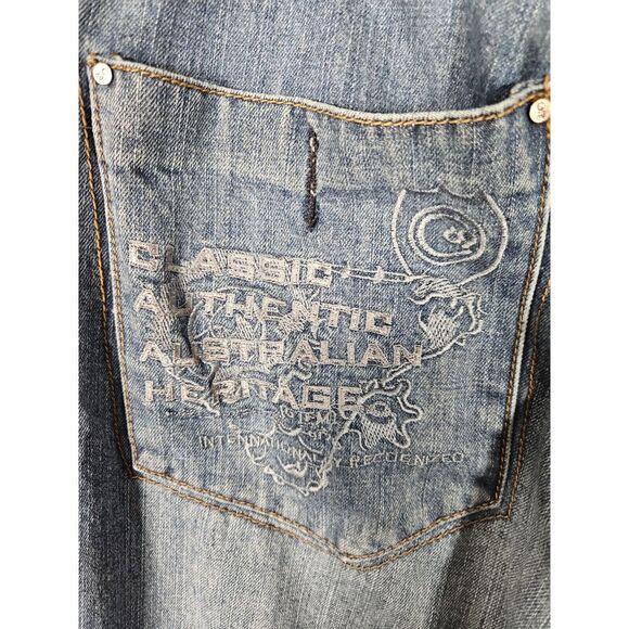 Coogi Australia Men's C69 Embroidered Baggy Jeans 38x32 - Picture 11 of 15
